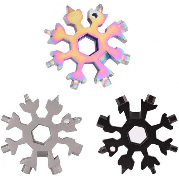 3 Pack 18-in-1 Snowflake Stainless Steel Multi Too...