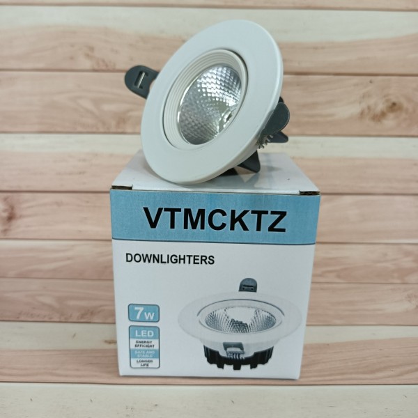 VTMCKTZ Downlighters LED Downlight, 7W Recessed Lighting COB Dimmable