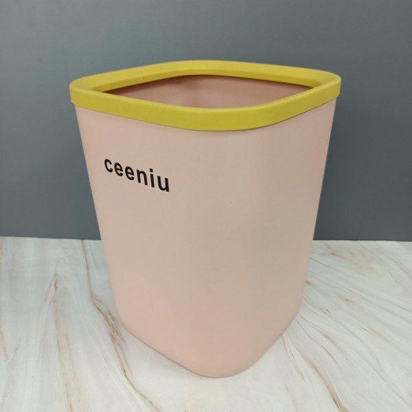 ceeniu Waste bins for household use, 1 Pack Plastic Waste Bin for Home/Office/Under Desk