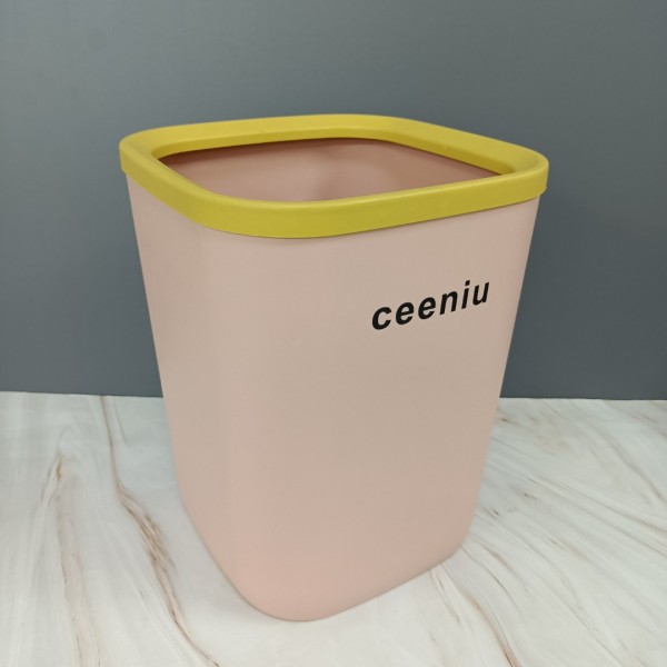 ceeniu Waste bins for household use, 1 Pack Plastic Waste Bin for Home/Office/Under Desk