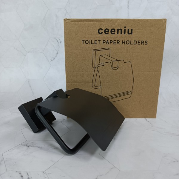 ceeniu Toilet paper holders Toilet Paper Holder, Matte Black, Bathroom Accessories