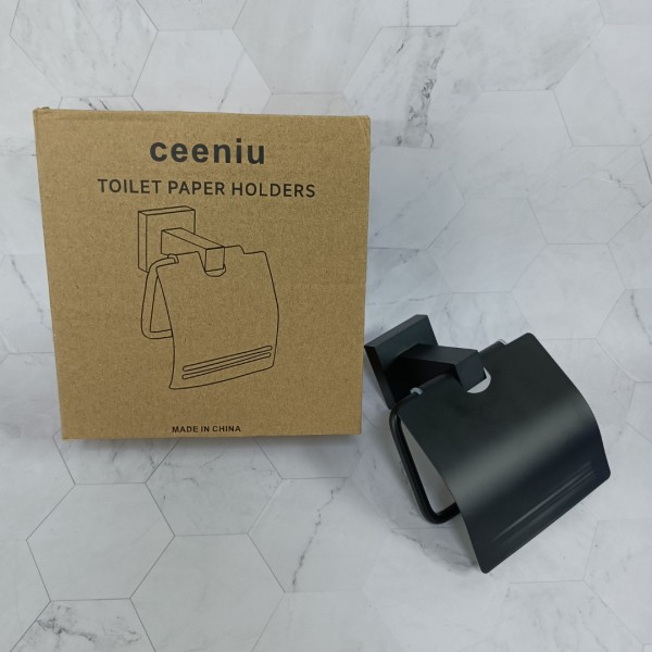 ceeniu Toilet paper holders Toilet Paper Holder, Matte Black, Bathroom Accessories